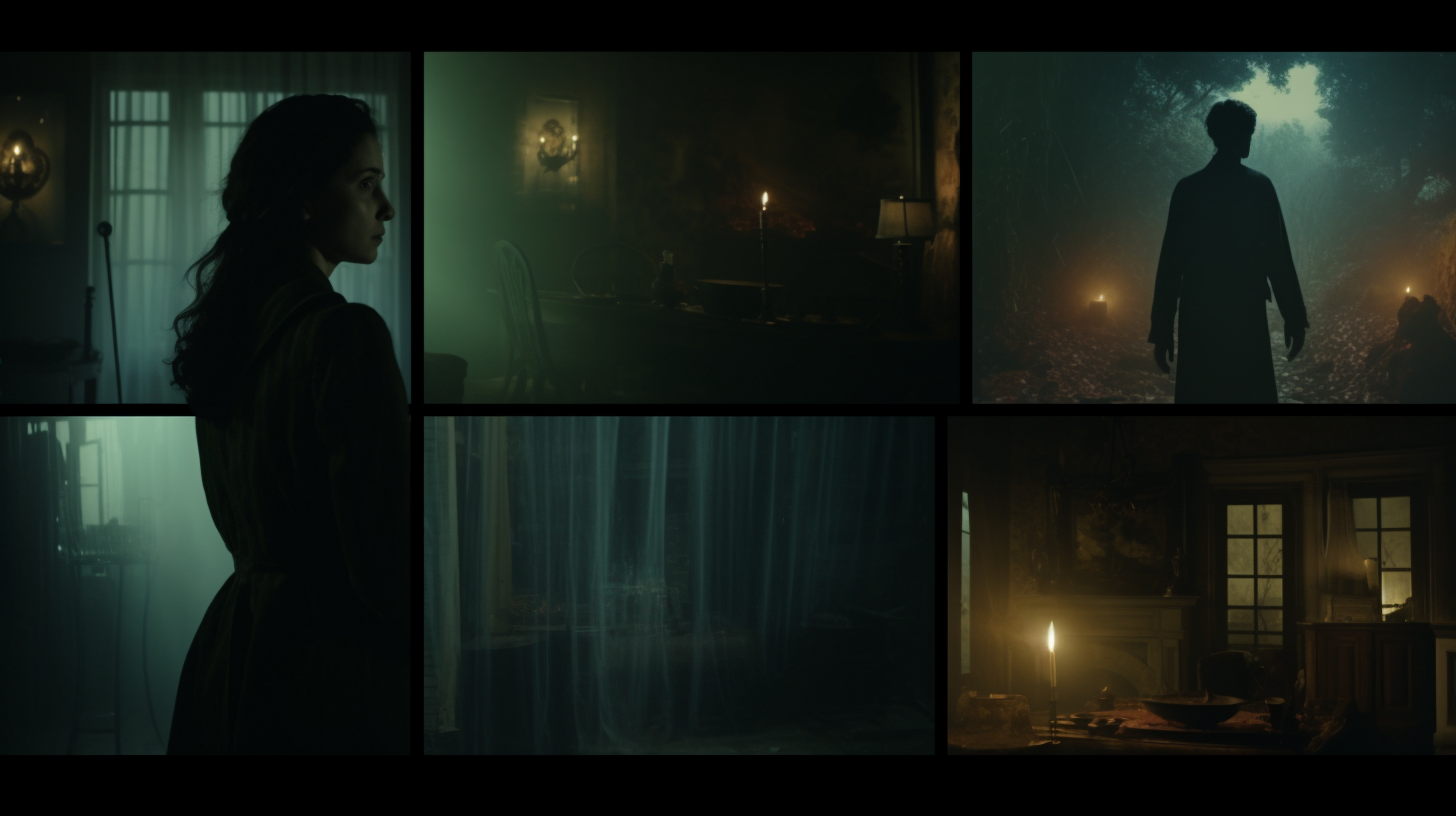 Movie stills from HP Lovecraft production