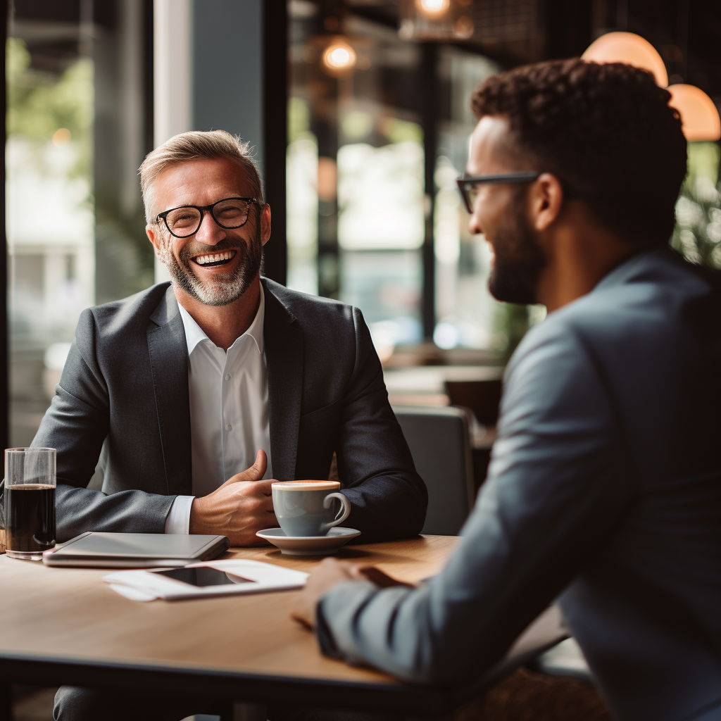 HR mentor talking to employee