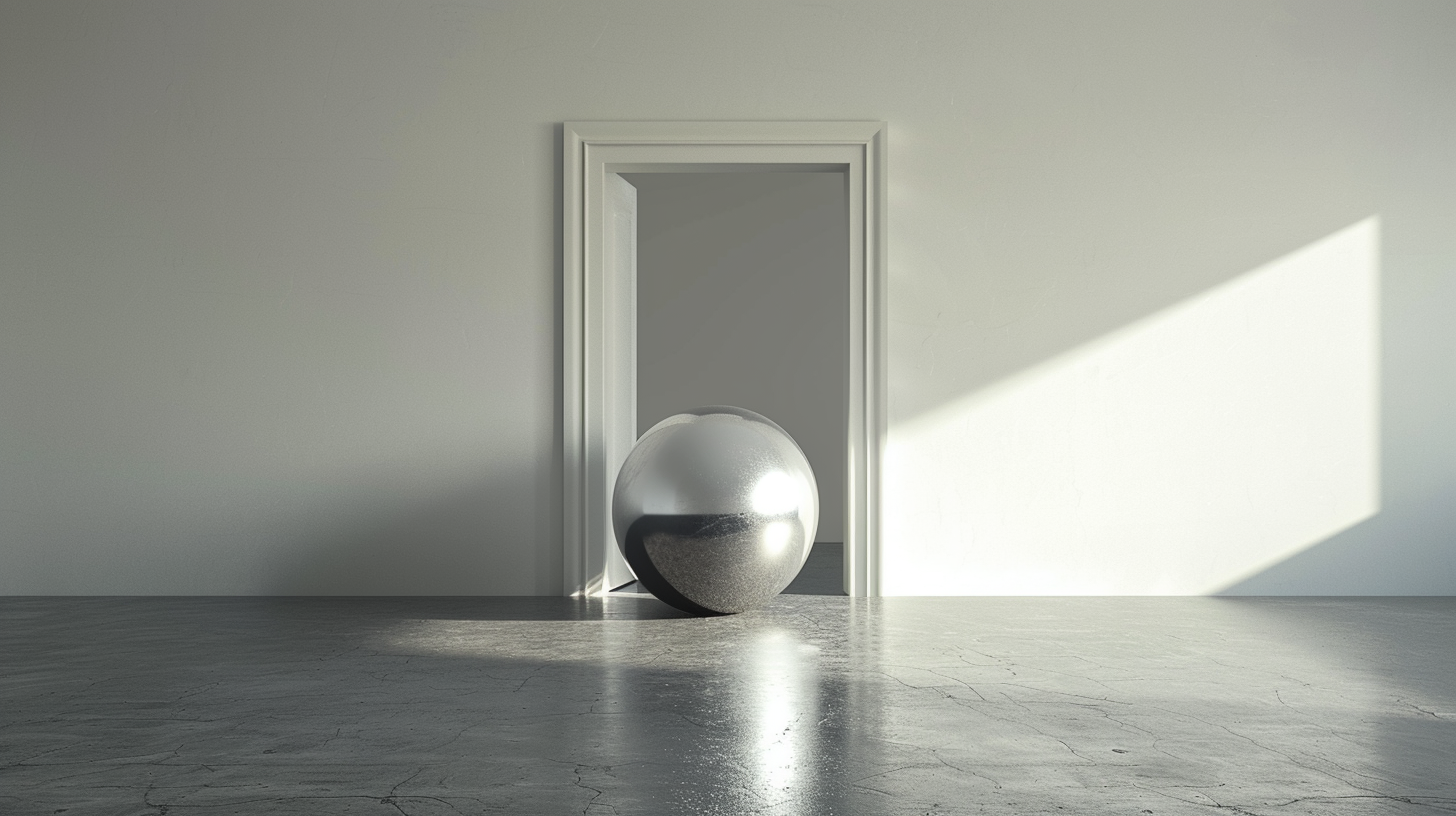 Large Sphere Entrapped in Door