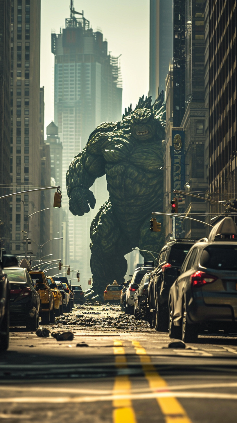 Hulk and Godzilla wreak havoc in New York