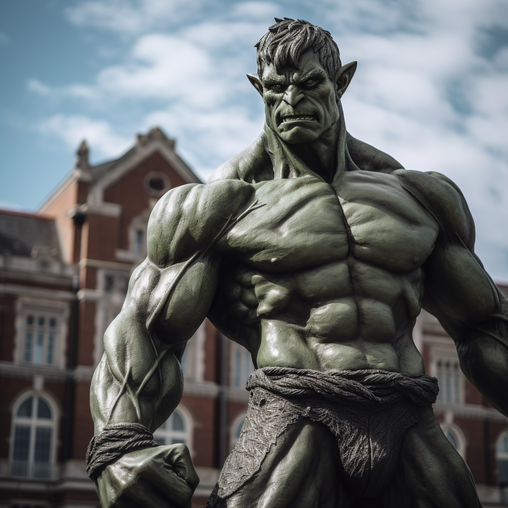 Hulk standing at University of Alabama