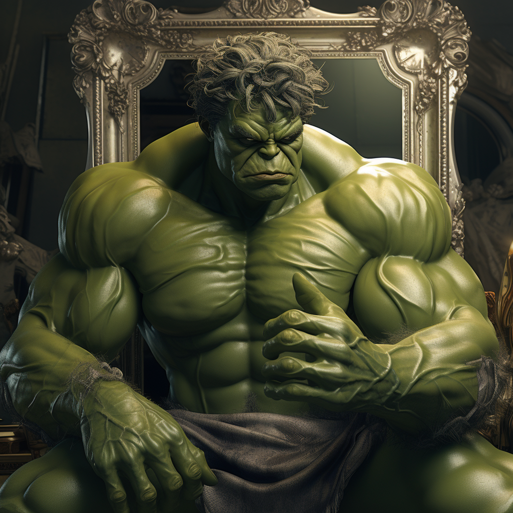 Hulk transformed as Mirror Queen