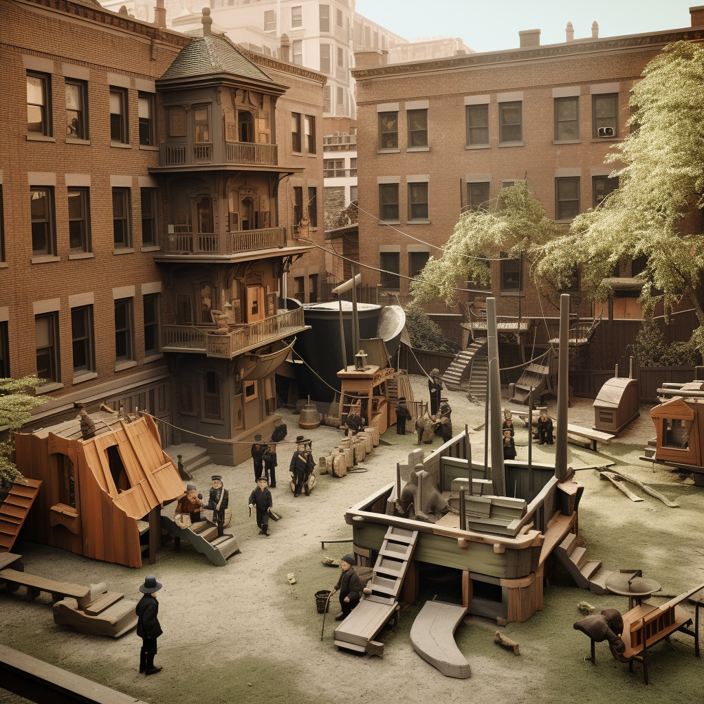 Jane Addams' Hull House Playground Image