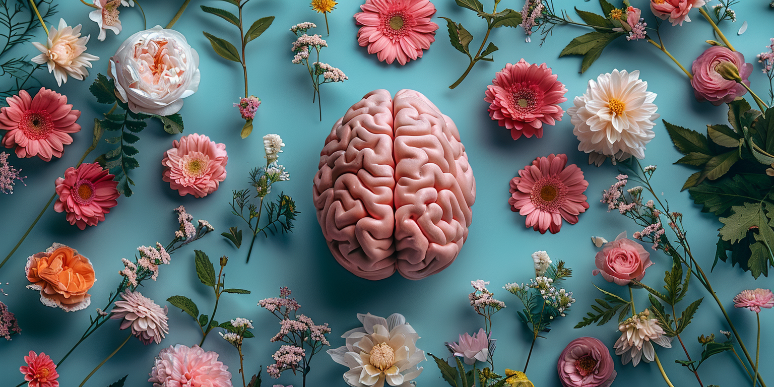 Human Brain Spring Flowers