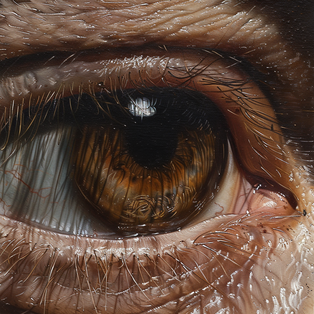 detailed human eye close-up