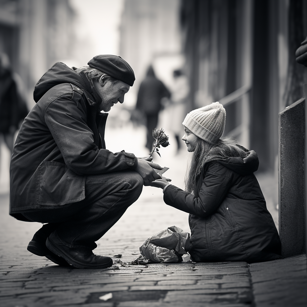 Human Kindness in Black and White