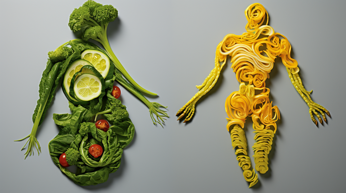 Human recycling food illustrations concept