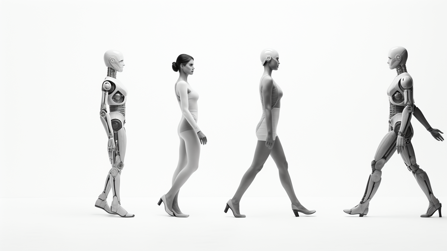 Evolution of human women figures