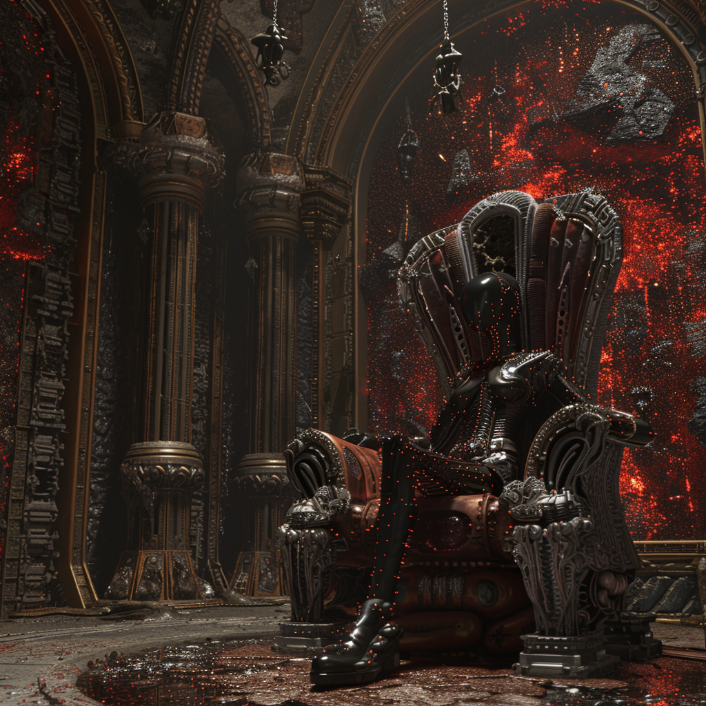 Tall Slender Queen Throne Room