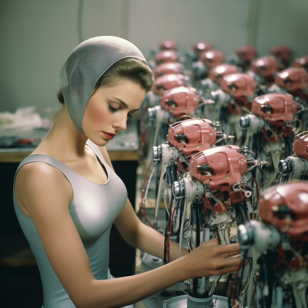 Female Humanoid Replicant Robots Brain Service