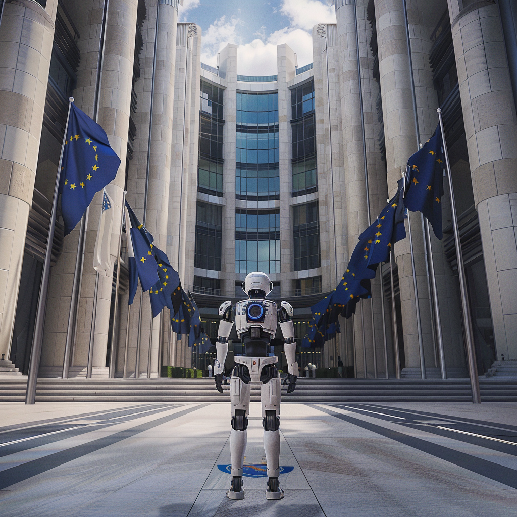 Robot at European Union Court