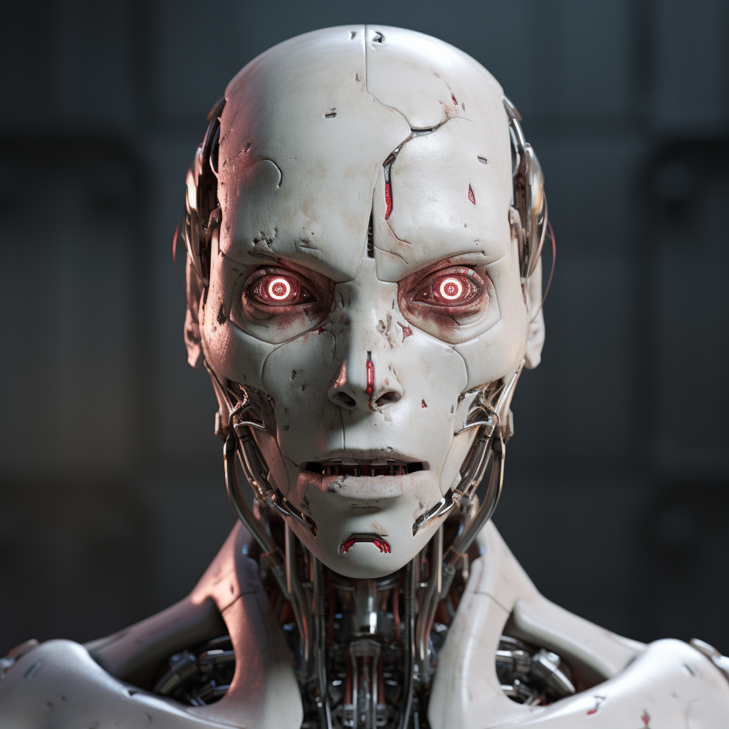 Realistic humanoid robot with expressive mouth