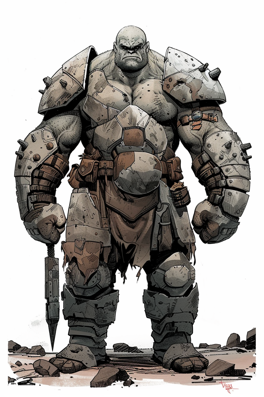 Humongous Strong Brute Warrior Suit