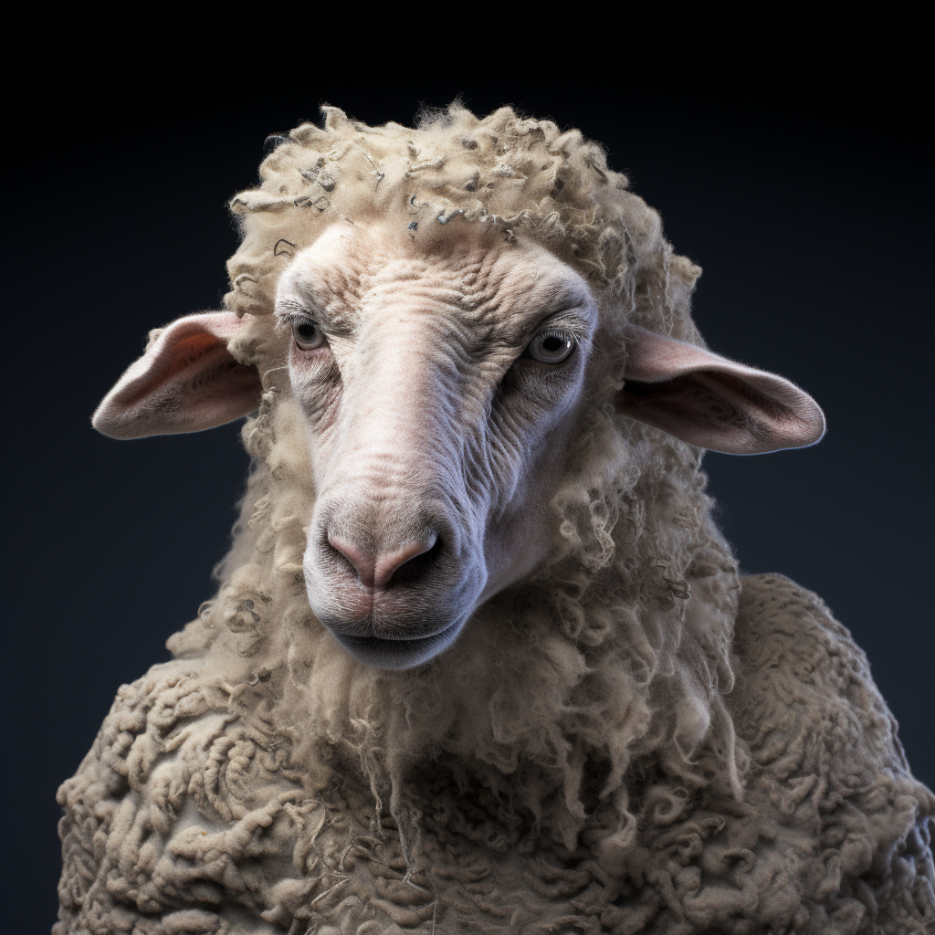 Hybrid Human Sheep Photo