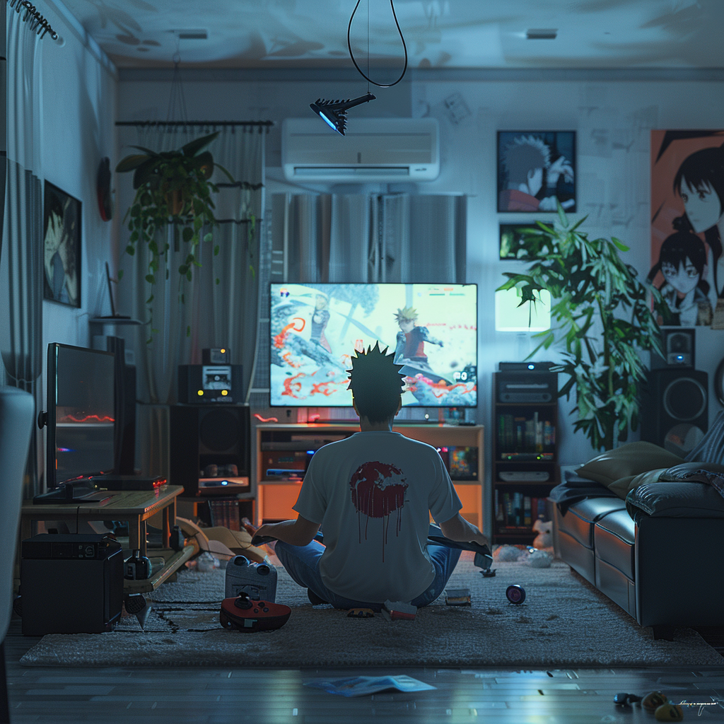 Hyper Realistic Living Room Anime