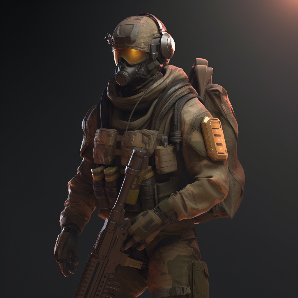 Hyper Realistic Soldier Full Body