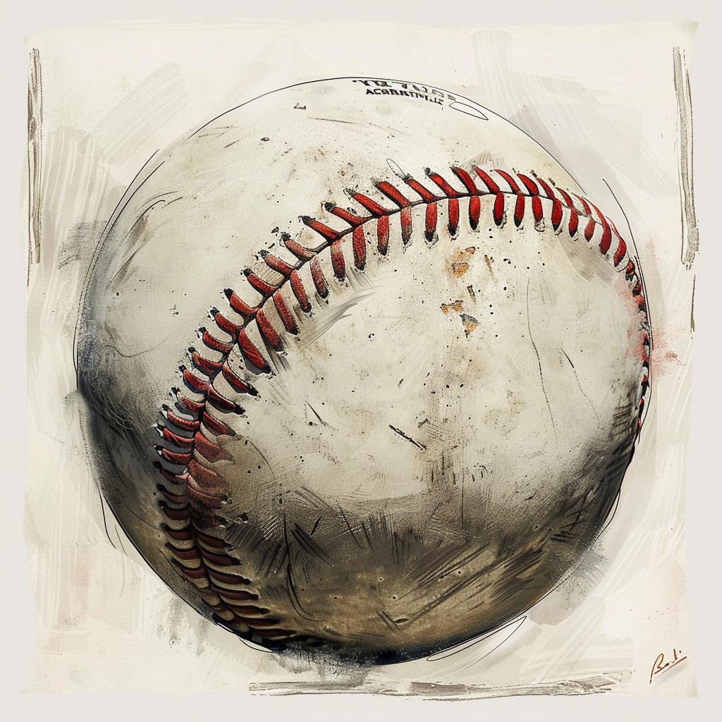 Hyperrealistic Baseball Sketch Version 6