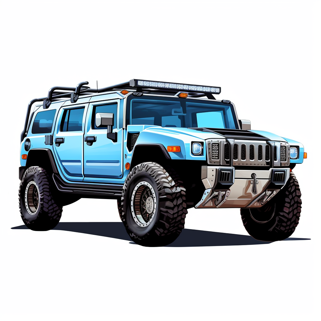 Hyperrealistic Hummer 3D Clear Image