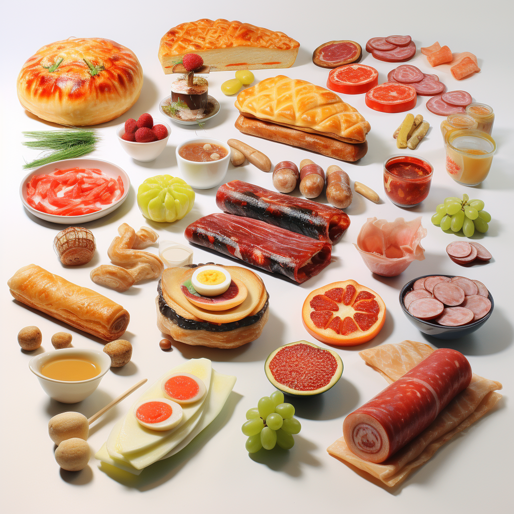 Mouthwatering hyperrealistic food photo