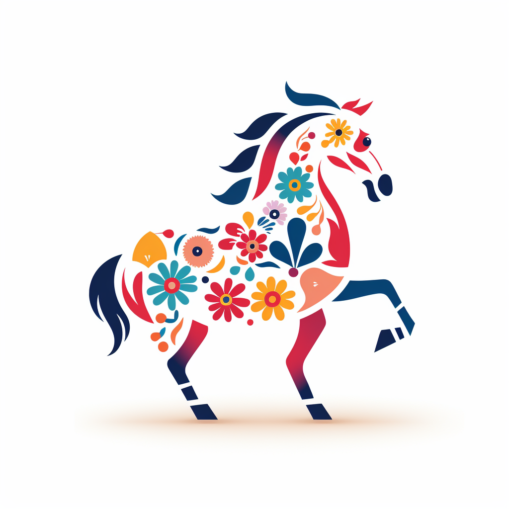 Minimalist Ibero-American Horse Festival Logo