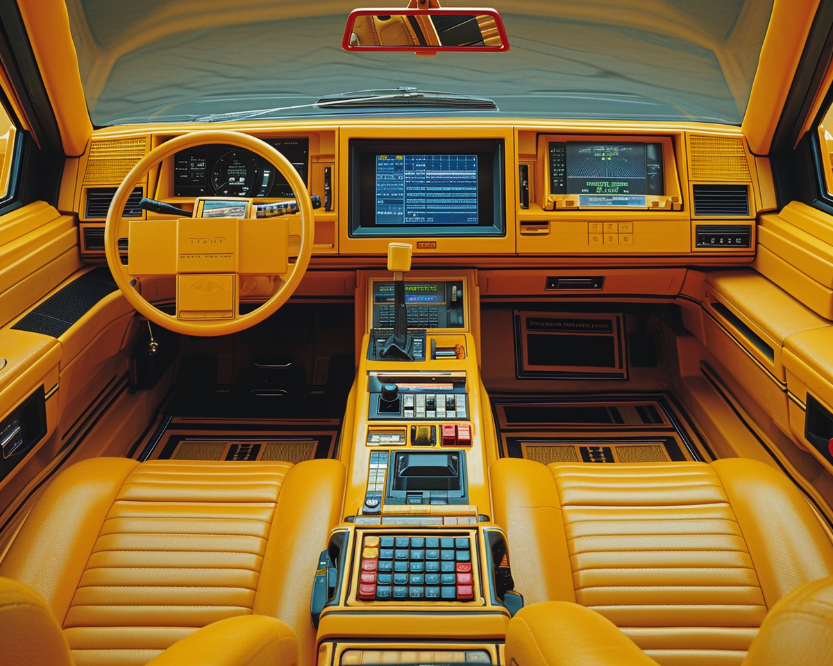 Vintage IBM car interior design