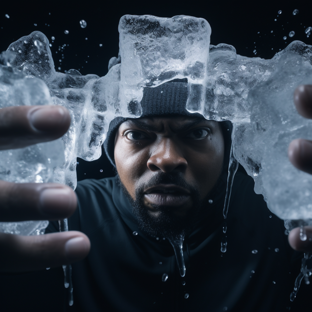 Stunning Ice Cube Photography Shot