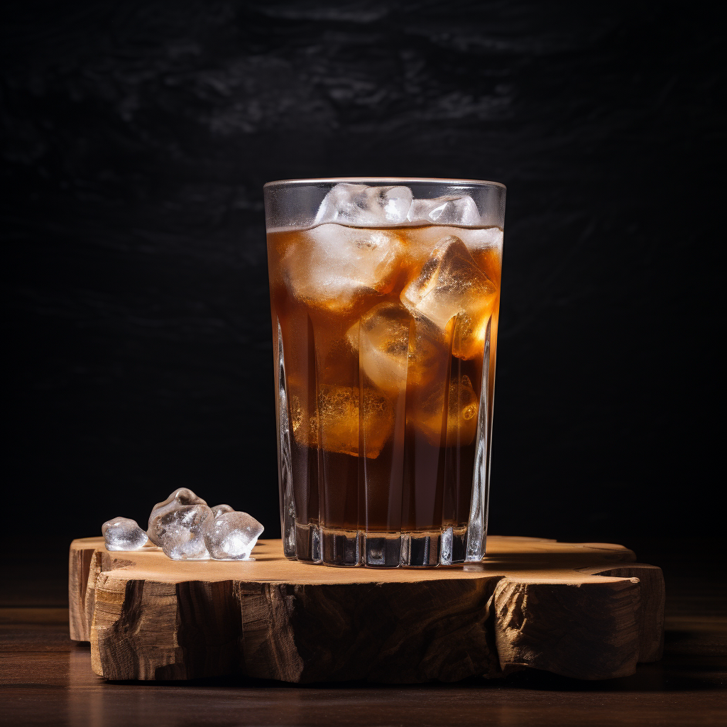 Refreshing iced coffee with natural ingredients