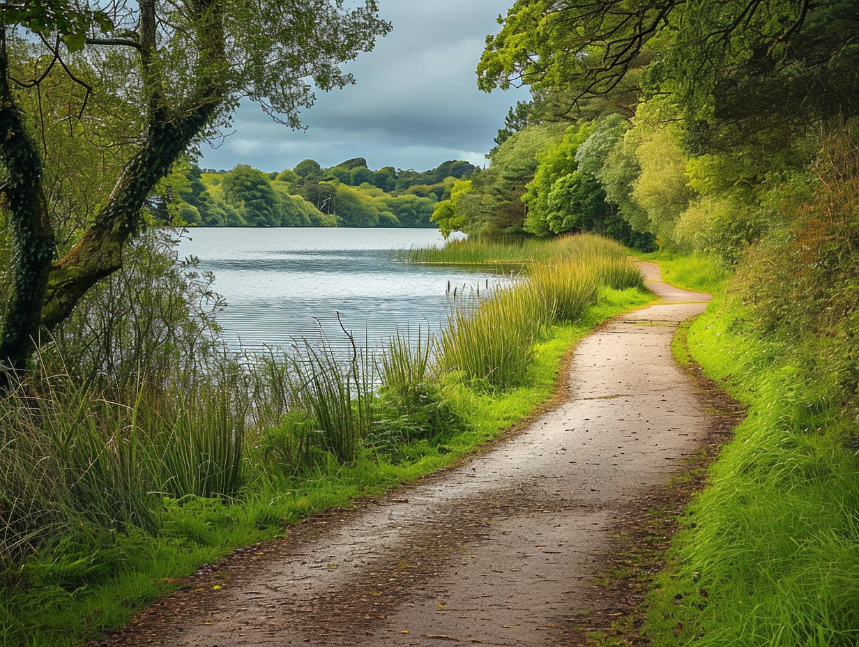 Beautiful calm lake in County Cavan