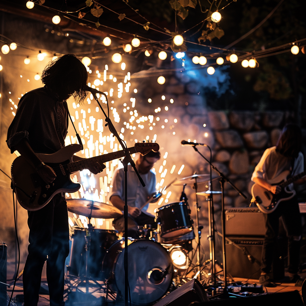 Rock concert featuring igneous rocks