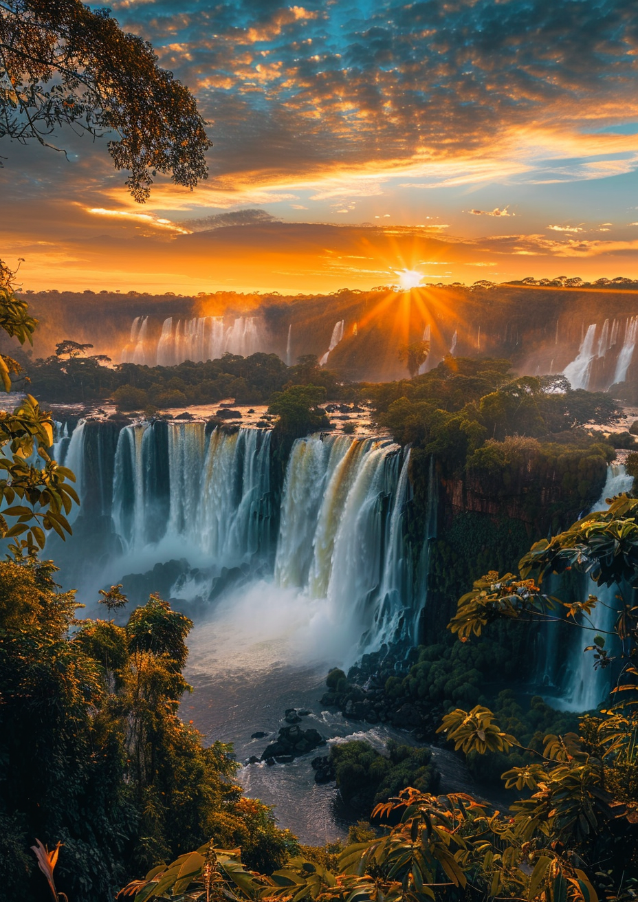 Iguazu Falls at Sunrise 8K