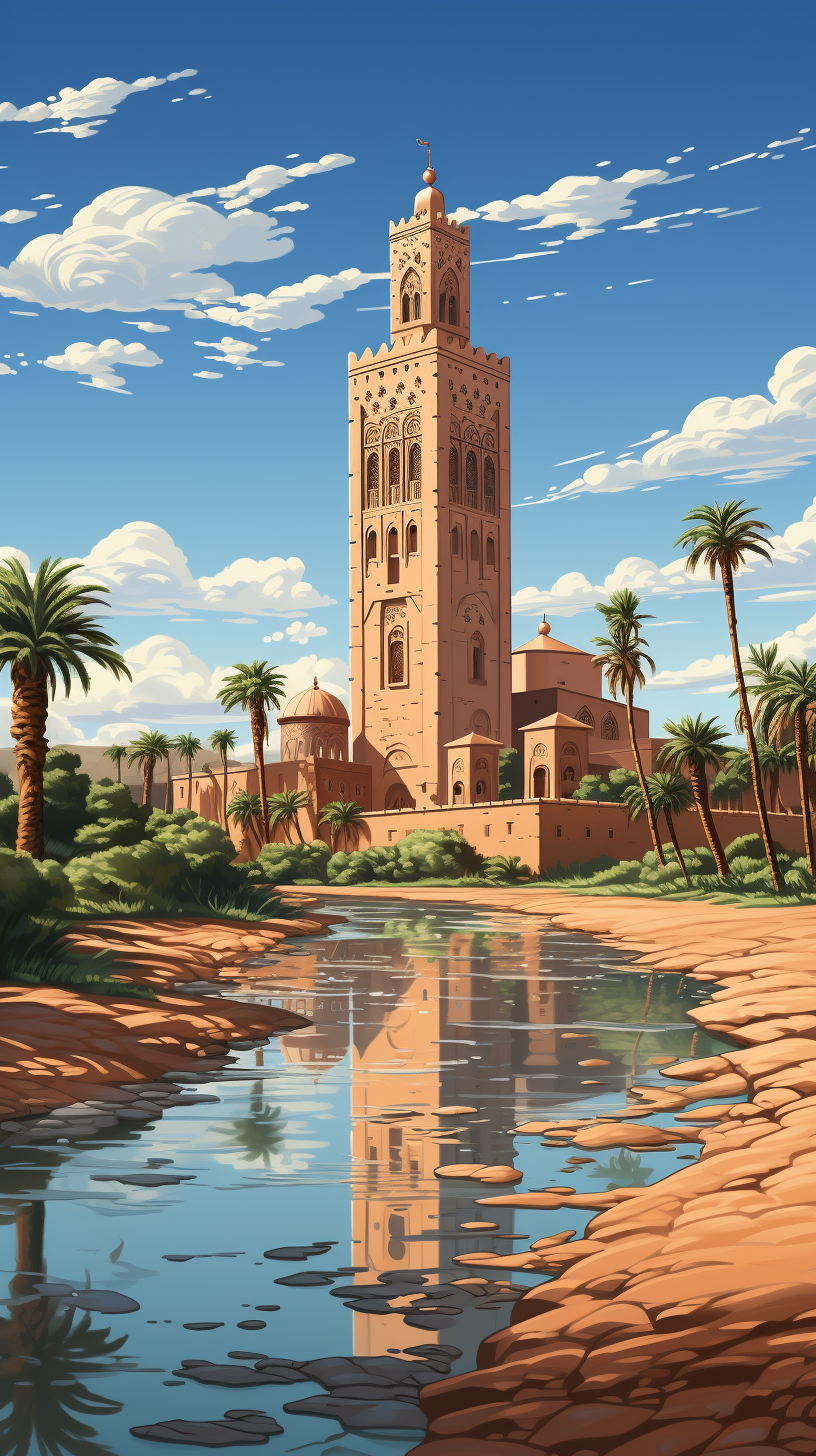 Illustration of Mosquée Koutoubia in Morocco