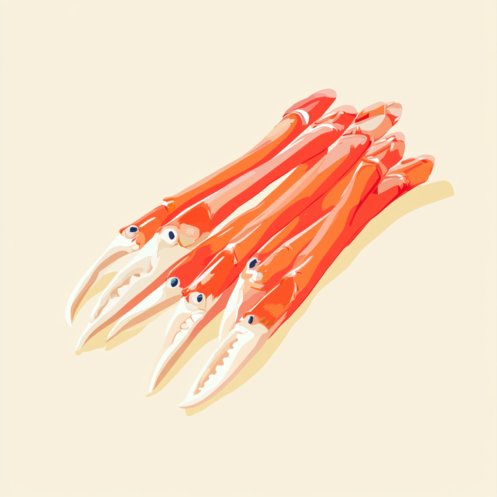 Cartoon of Imitation Crab Sticks