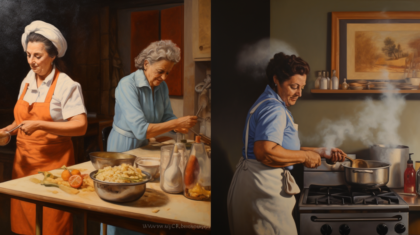 Impasto Italian Kitchen Old Women NASA Astronaut