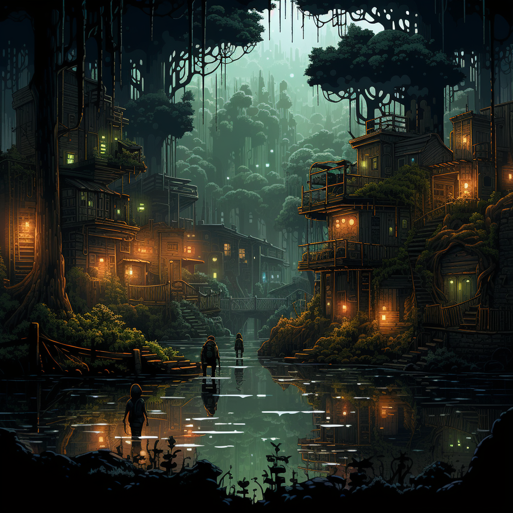 Impressive pixel art with limited palette