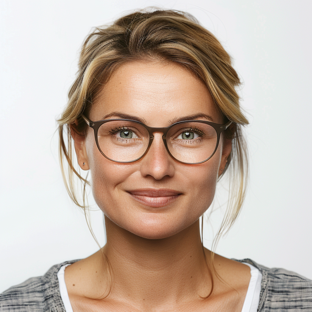 Independent Woman Smiling Business Casual Look