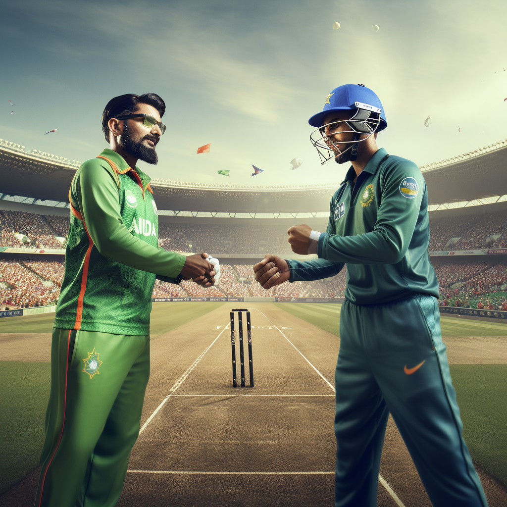 CGI creative ad of India vs Pakistan cricket match