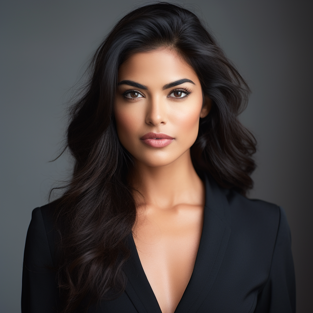 Beautiful Indian businesswoman headshot