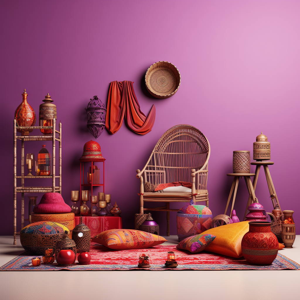 Colorful Indian festival home decor