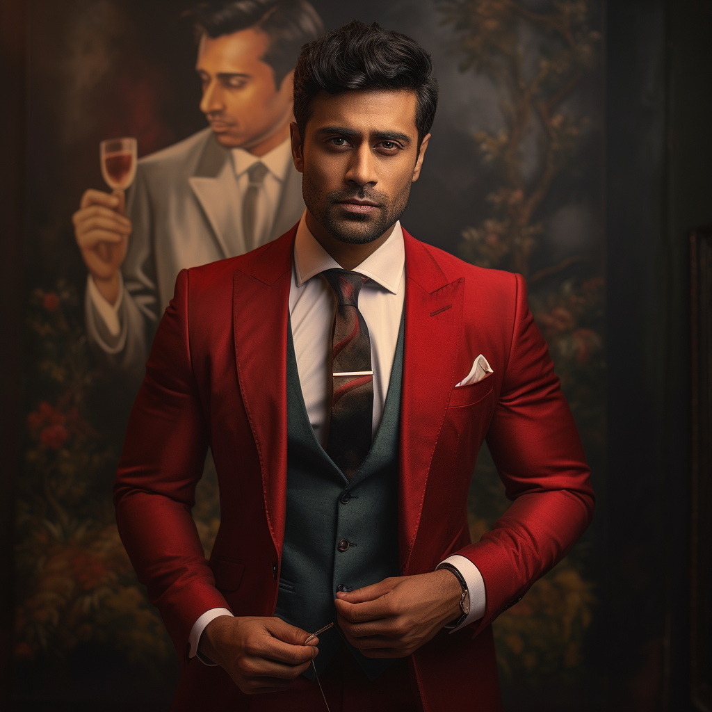 Indian Man Designer Suit Photoshoot