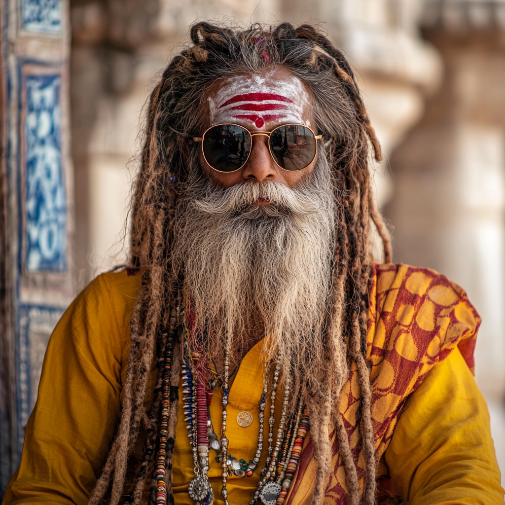 Sadhu in Flamboyant Attire