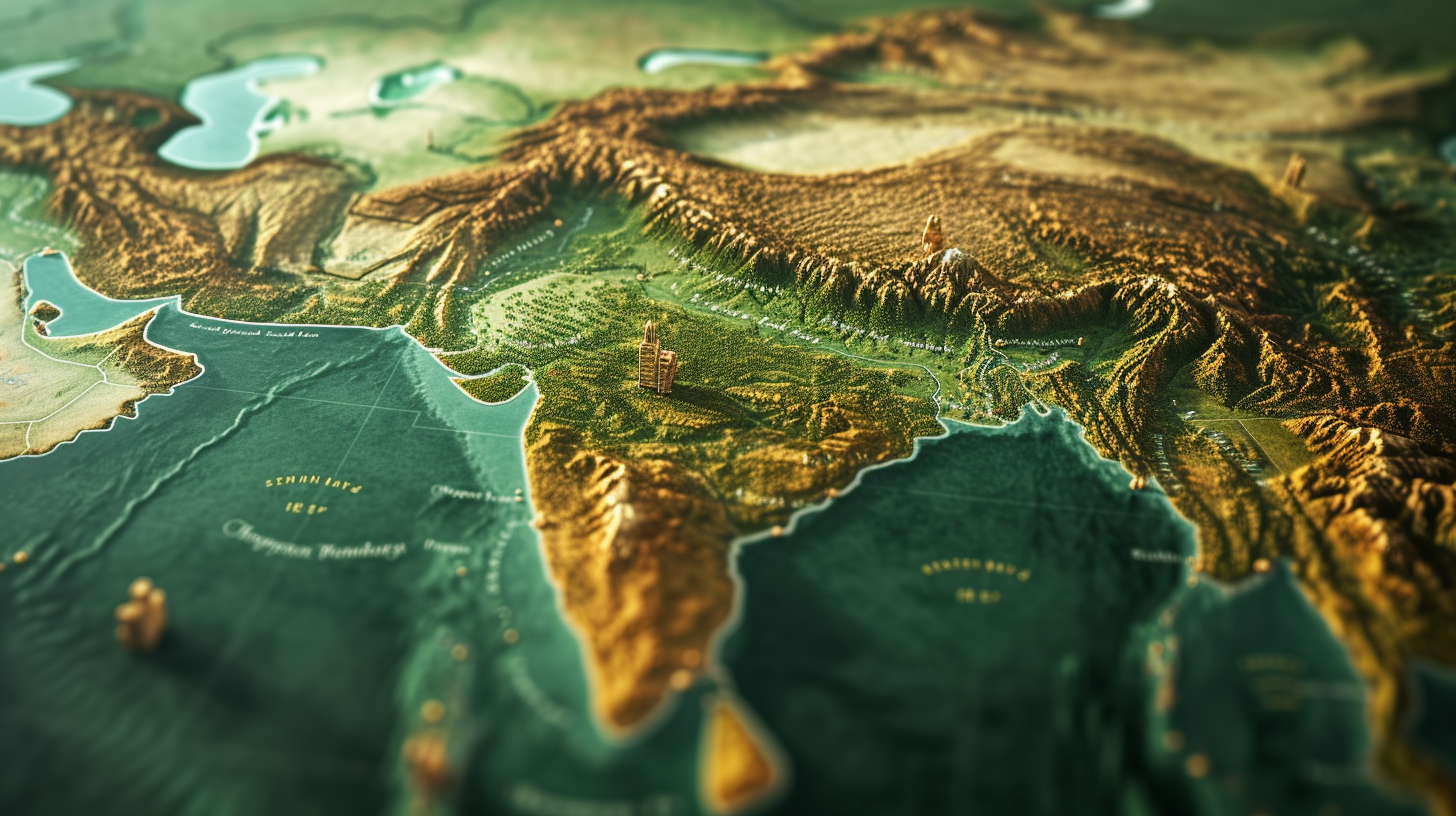 Hinduism Cultural Significance Indian Subcontinent Map