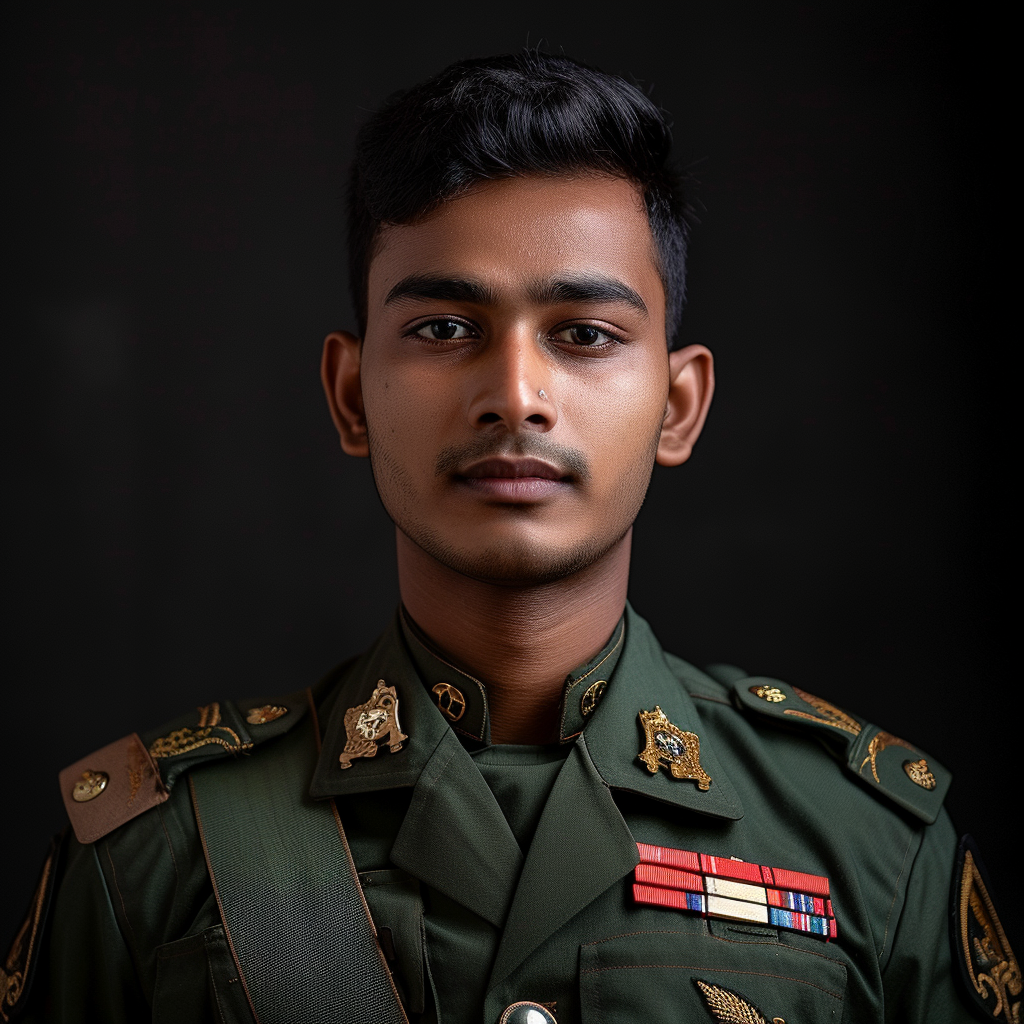 Indian Army Officer Portrait