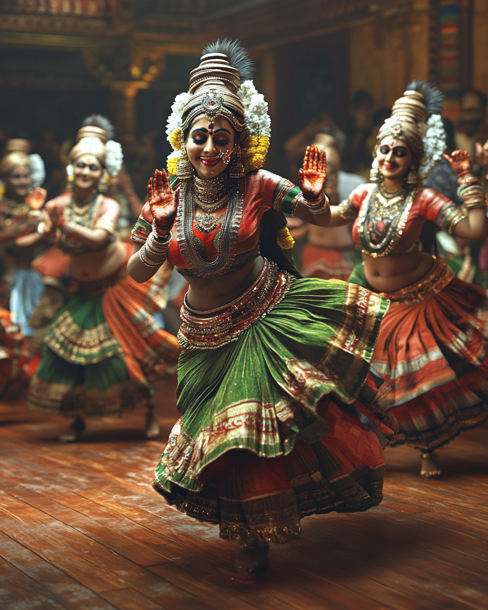 Kathakali Dancers in Kerala India