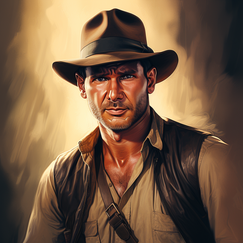 Adventurous millennial Indiana Jones explores the world.