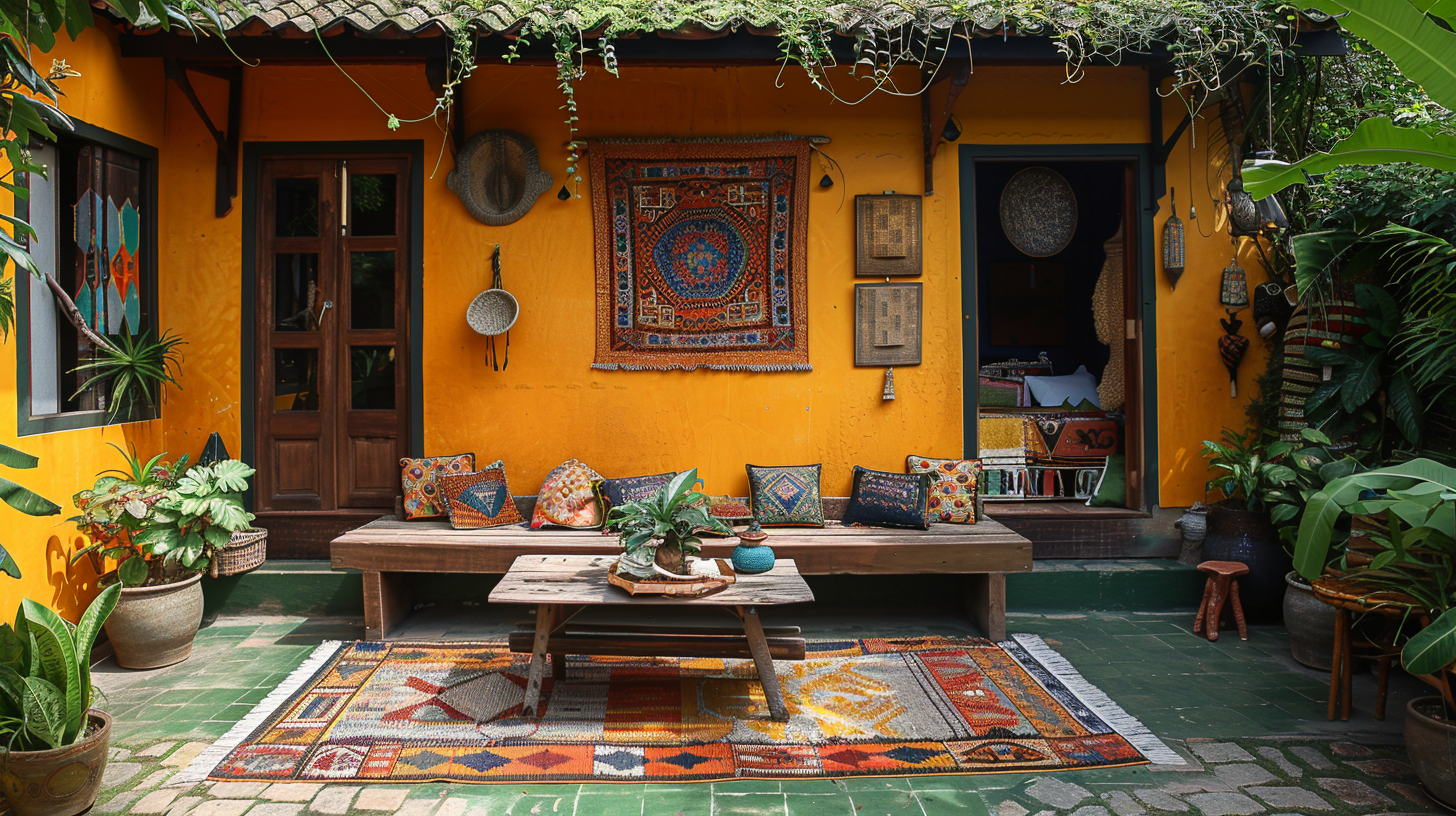 Traditional Indonesian village terrace design