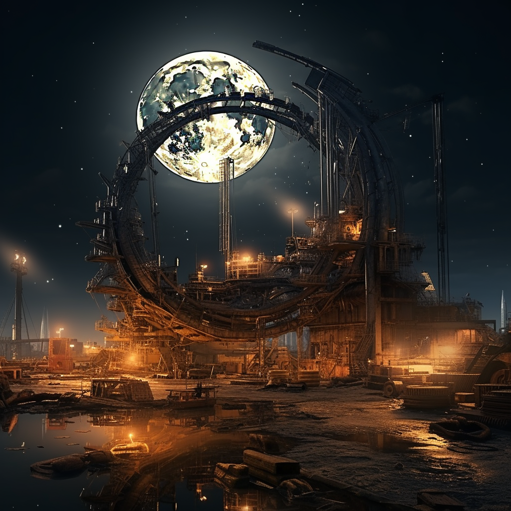 Industrial Moon Paradox Artwork