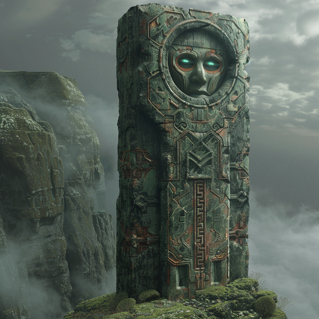 Ancient totem statue lost civilization