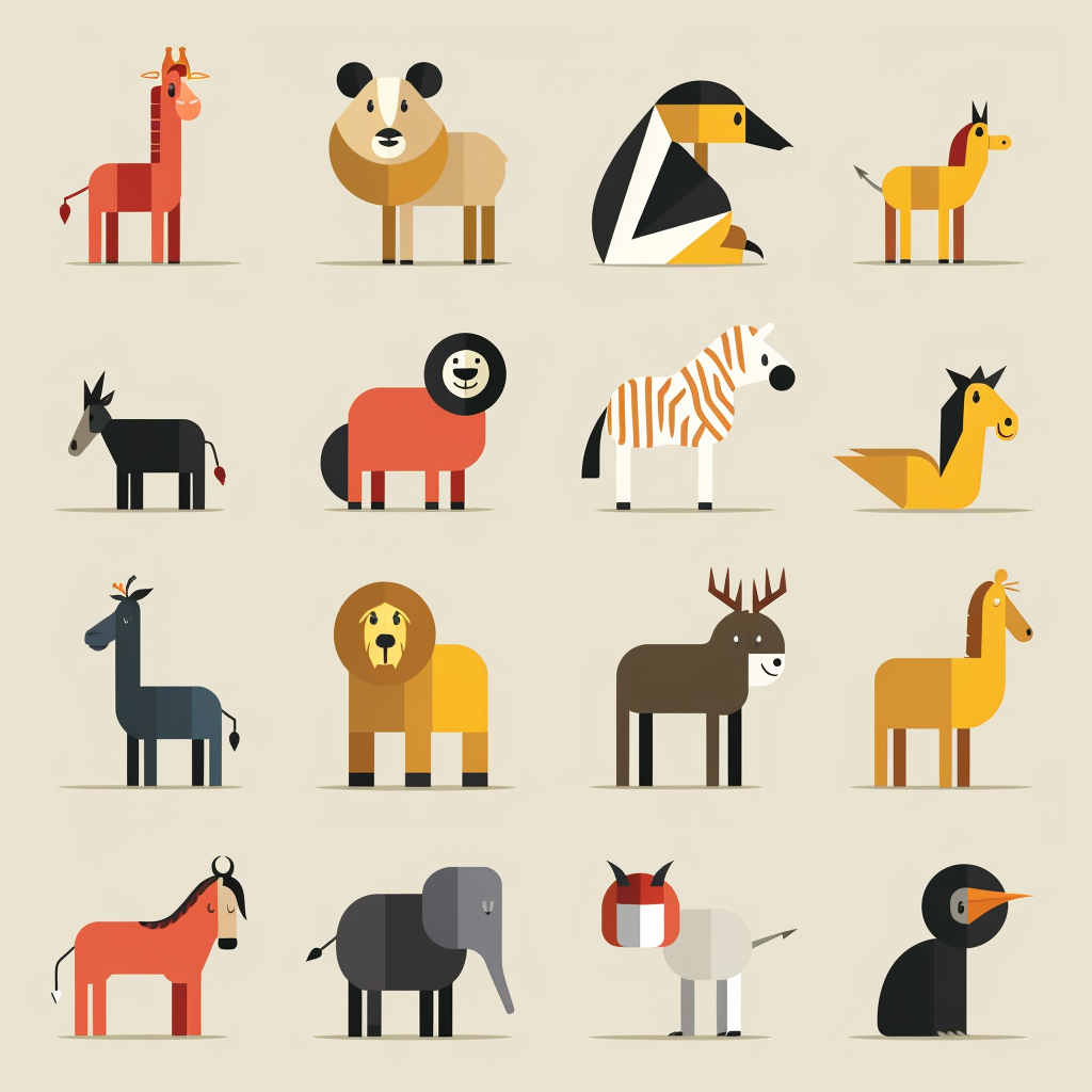 Animals infographic design elements