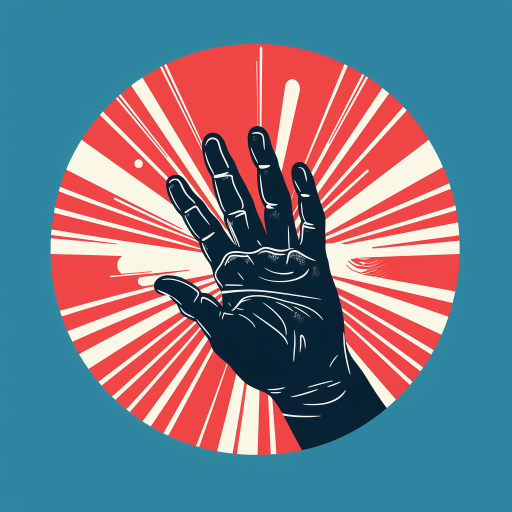 Initiative Icon Up Hand Illustration