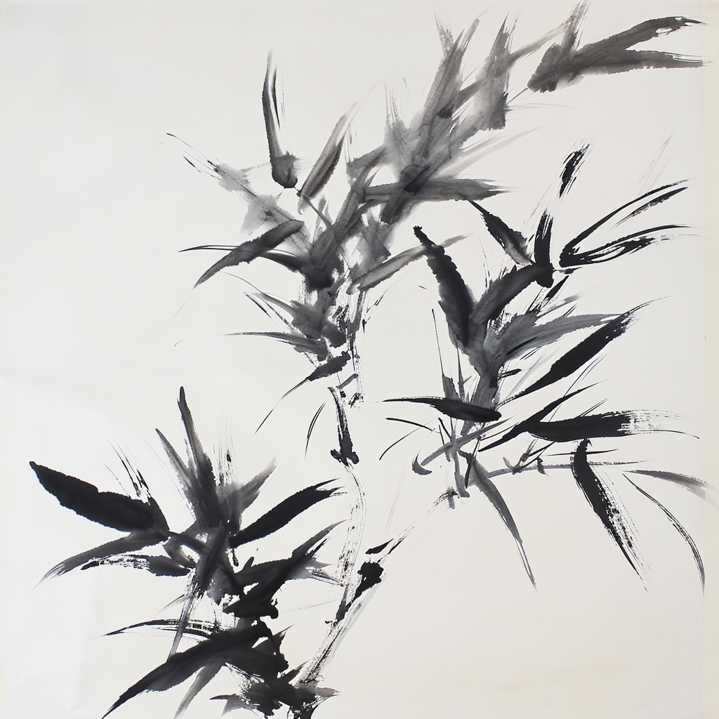 Ink Painting of Plant